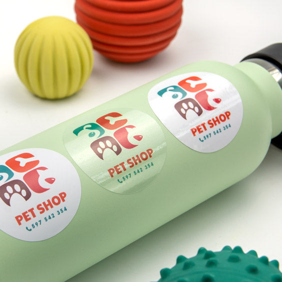 Pegatinas redondas personalizadas